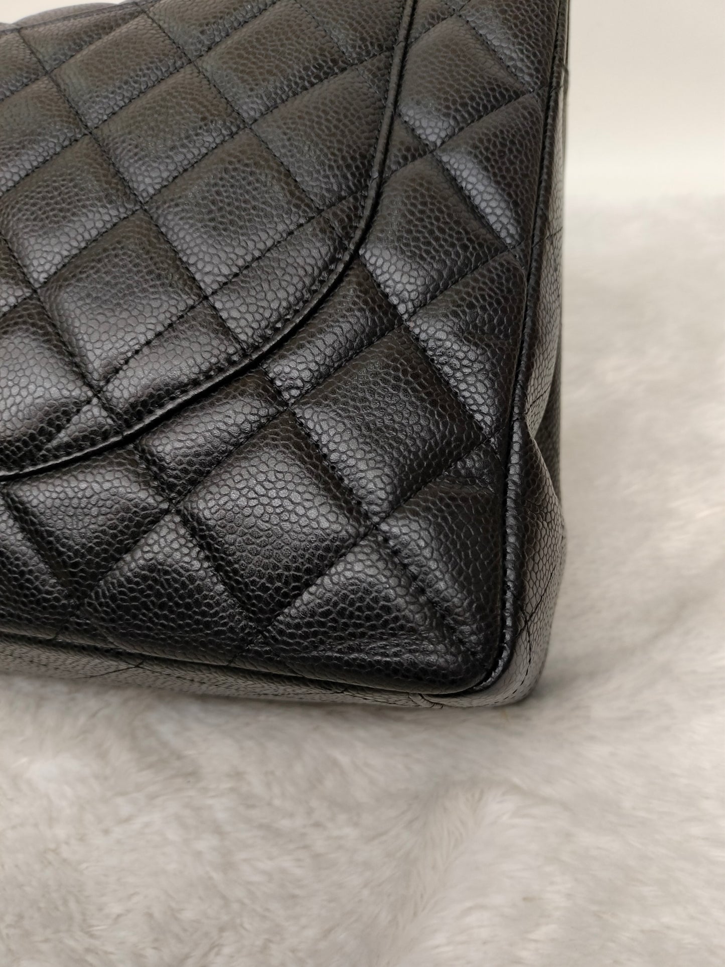 Chanel Maxi Caviar Black SHW SF #13