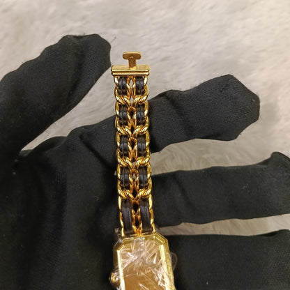 Chanel Premiere Watch Black GHW size M