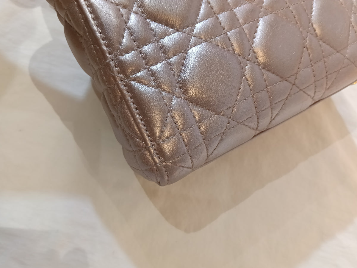 Lady Dior Mini Iridescent Lotus GHW 2017