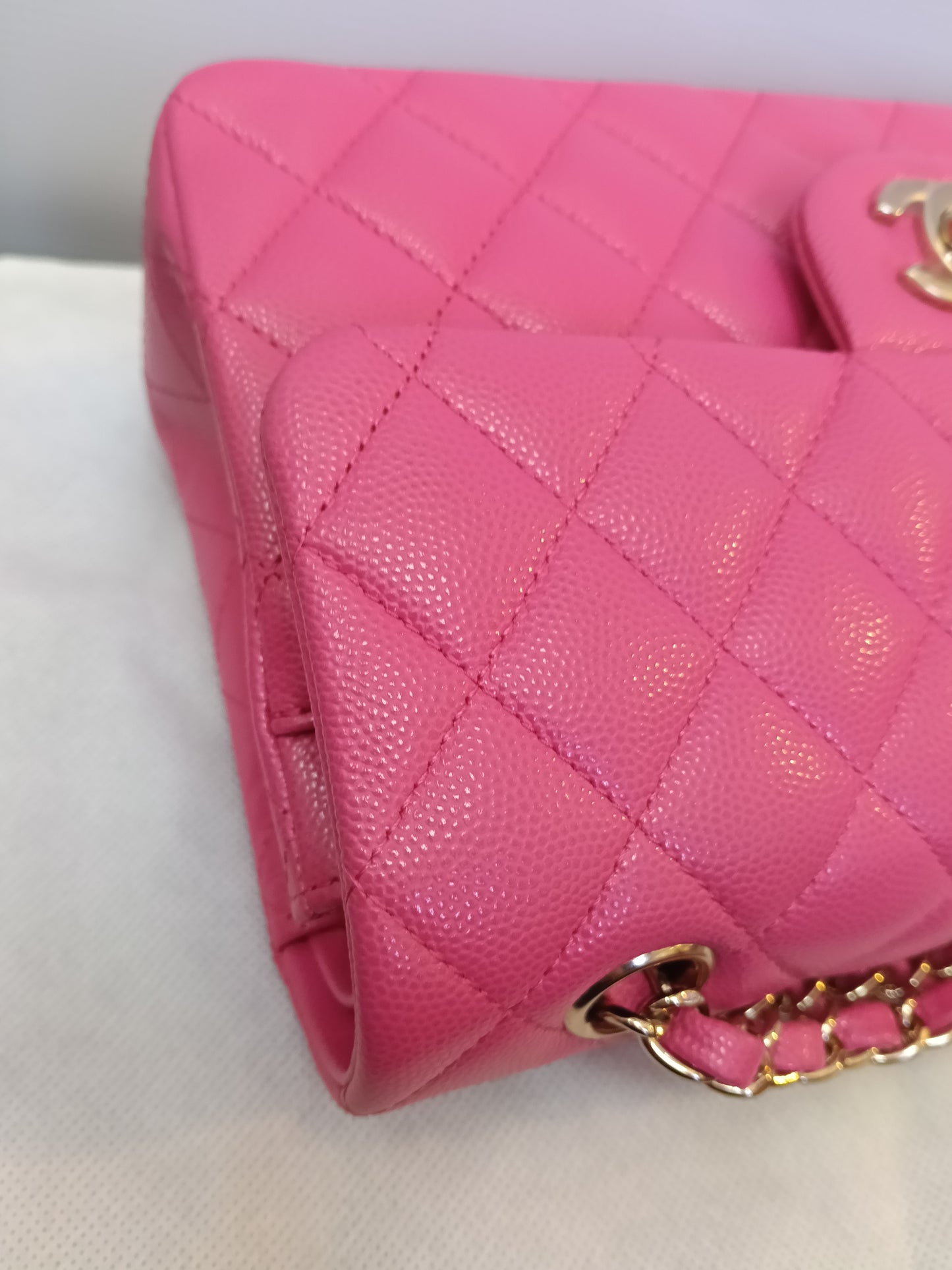 Chanel Small Caviar Pink LGHW (CHIP)