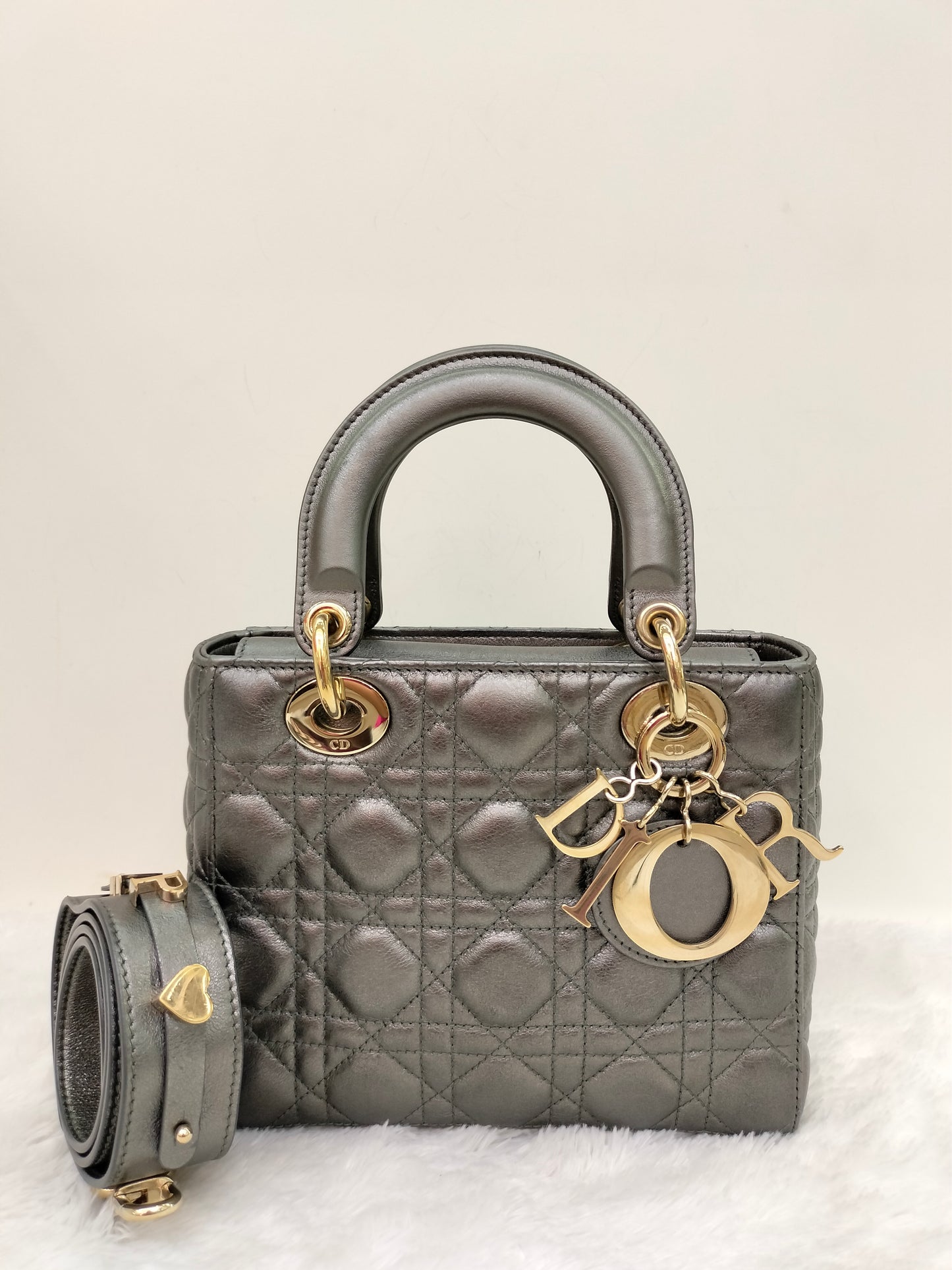 Lady Dior Small Gun Metal GHW 2019