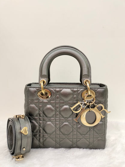 Lady Dior Small Gun Metal GHW 2019