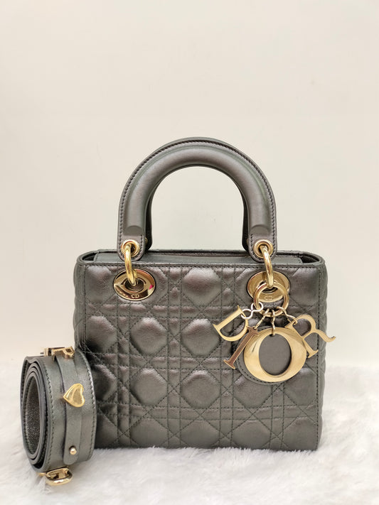 Lady Dior Small Gun Metal GHW 2019