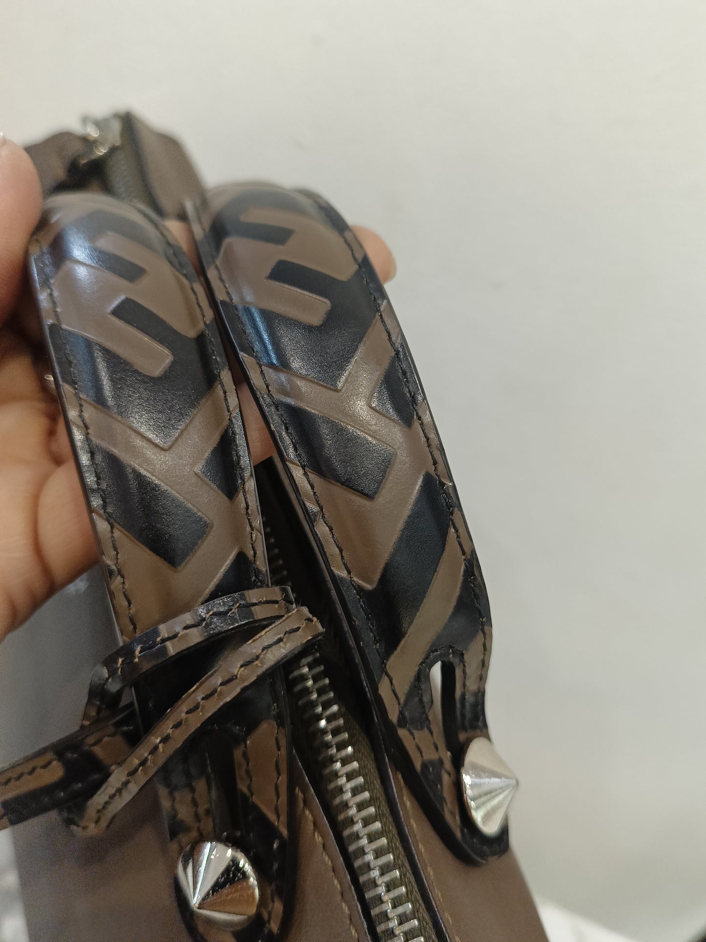 Fendi BTW Medium FF Handle Maya Brown SHW 2018