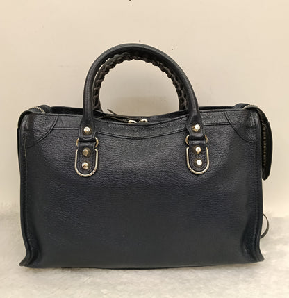 Balenciaga Small City Edge Navy SHW 2017