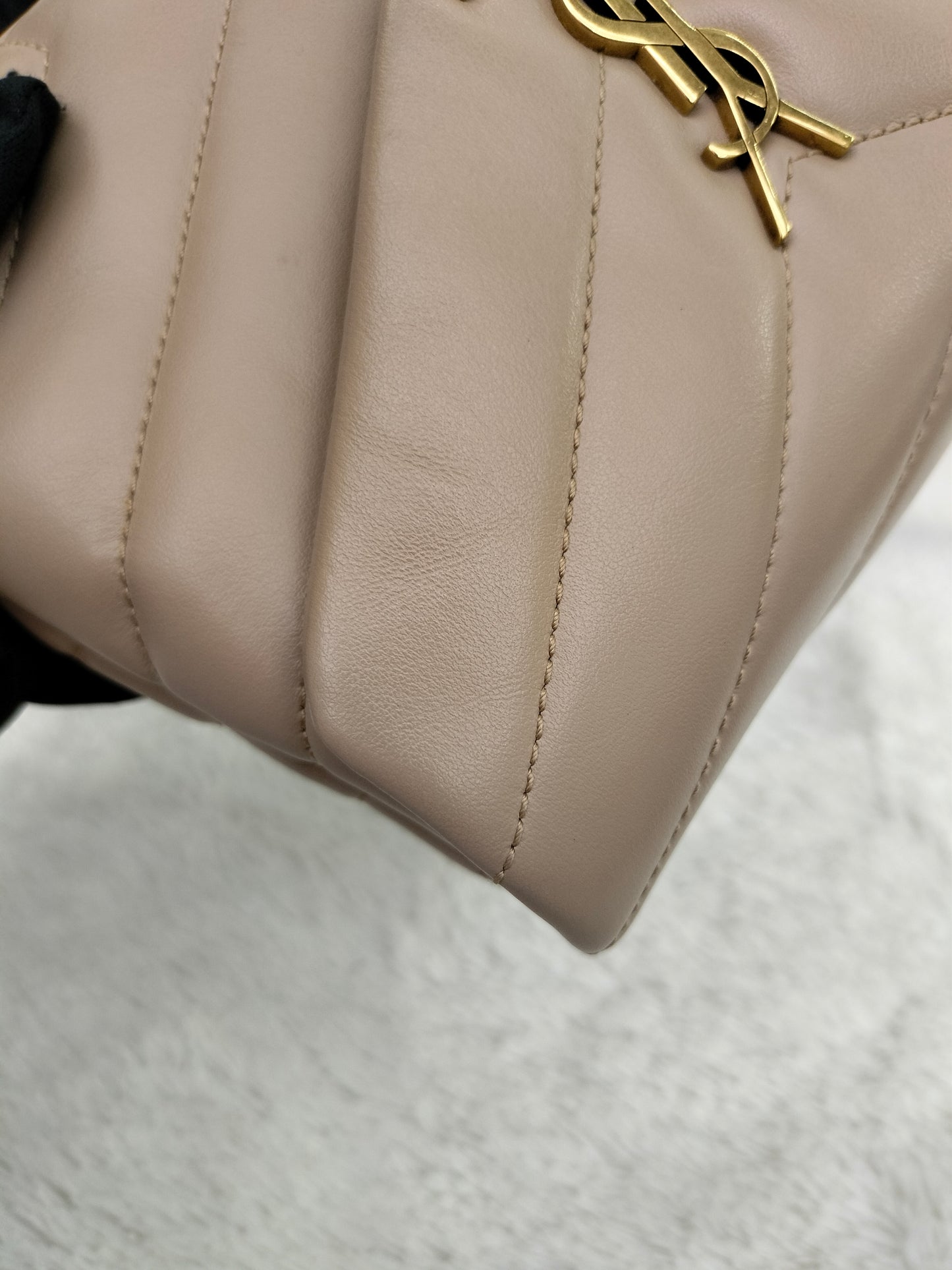 YsL Lou Lou Toy Chevron Beige GHW 2022