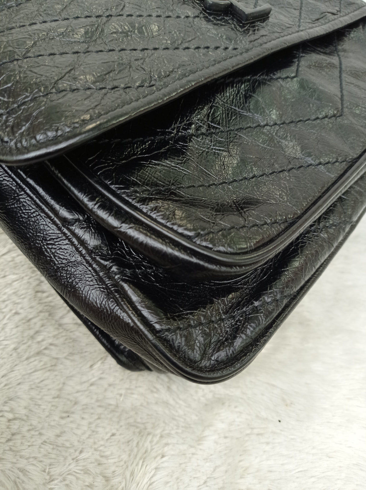 YsL Niki Medium Calfskin Black RHW 2018