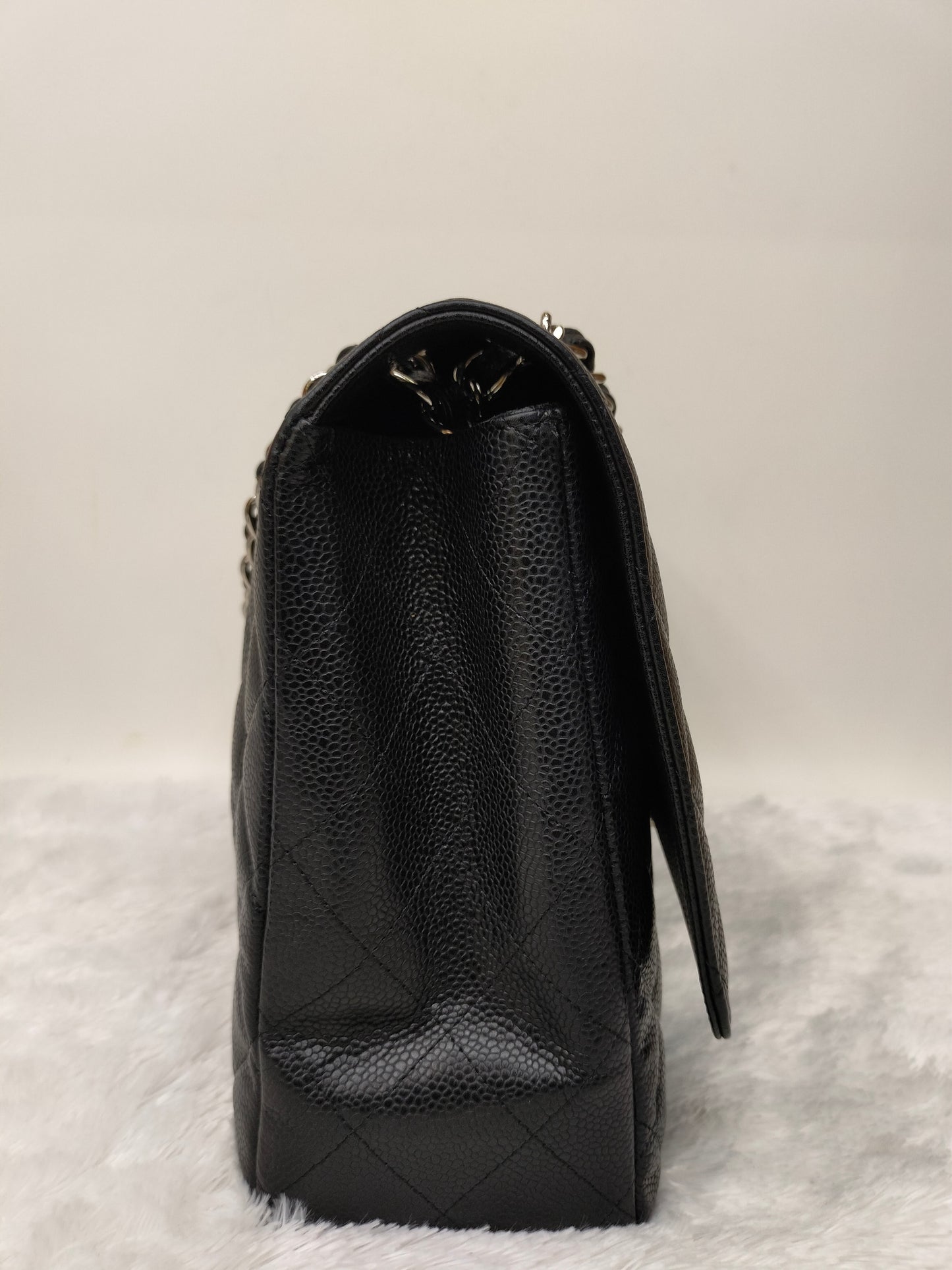Chanel Maxi Caviar Black SHW SF #13