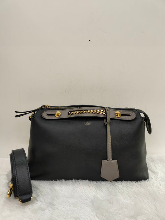 Fendi BTW Medium Black Chain GHW