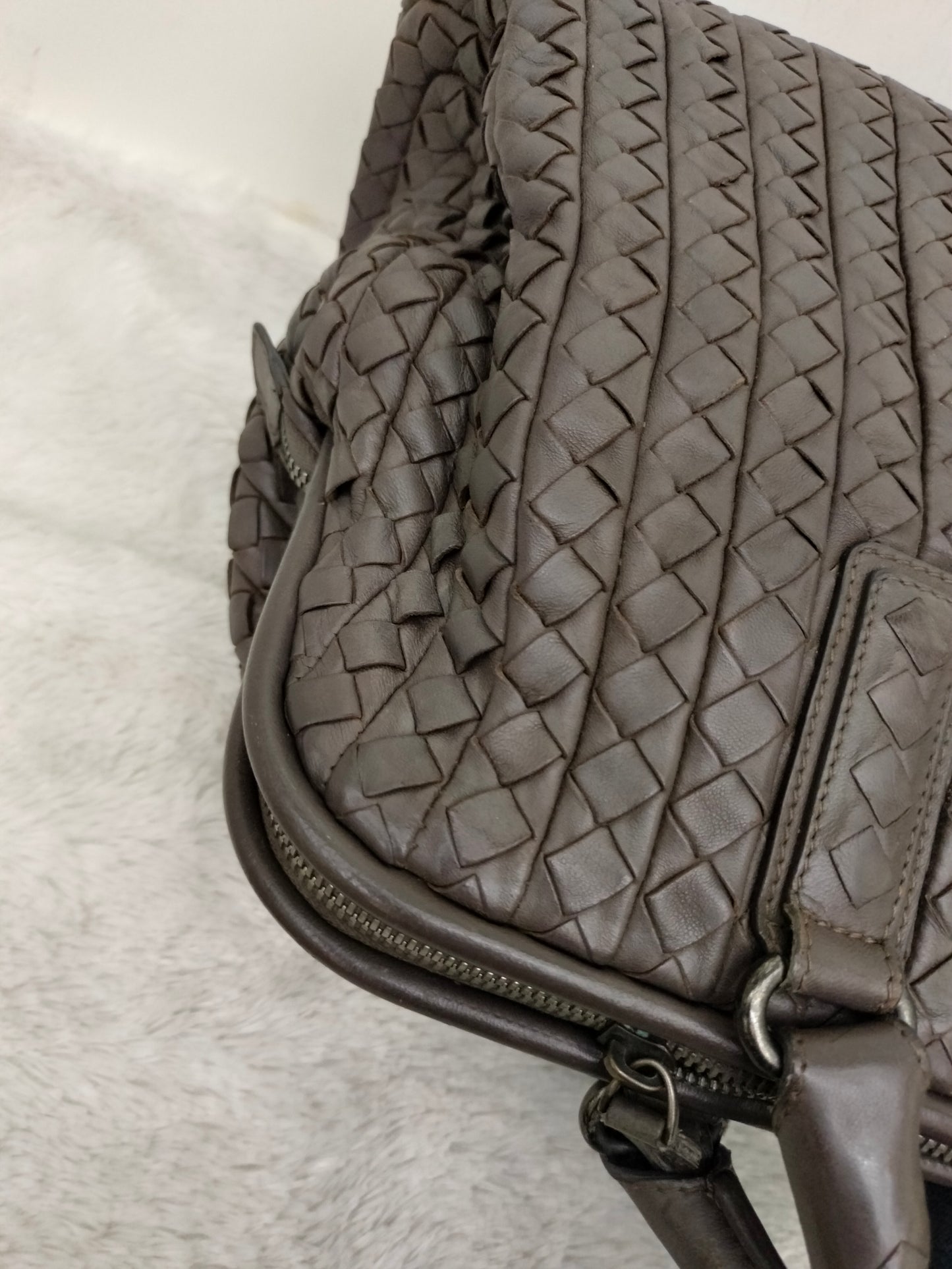Bottega Veneta Intrecciato Doctor Bag Dark Grey RHW 2009
