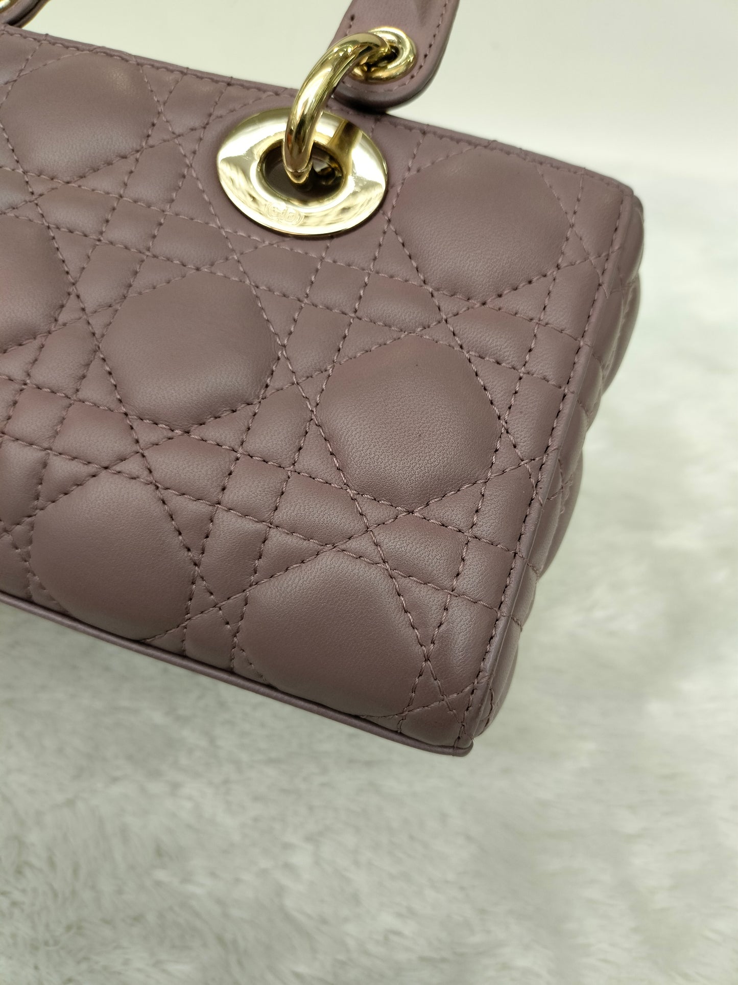 Dior D'joy Small Lamb Peony Pink GHW 2022