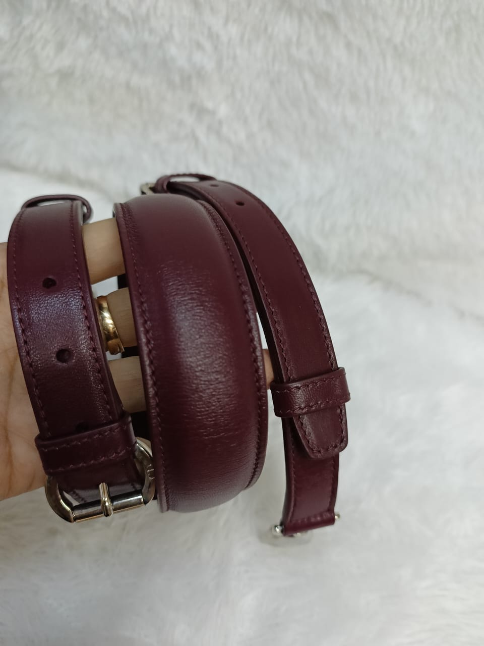 Dior Granville Cannage Lambskin Maroon SHW 2011