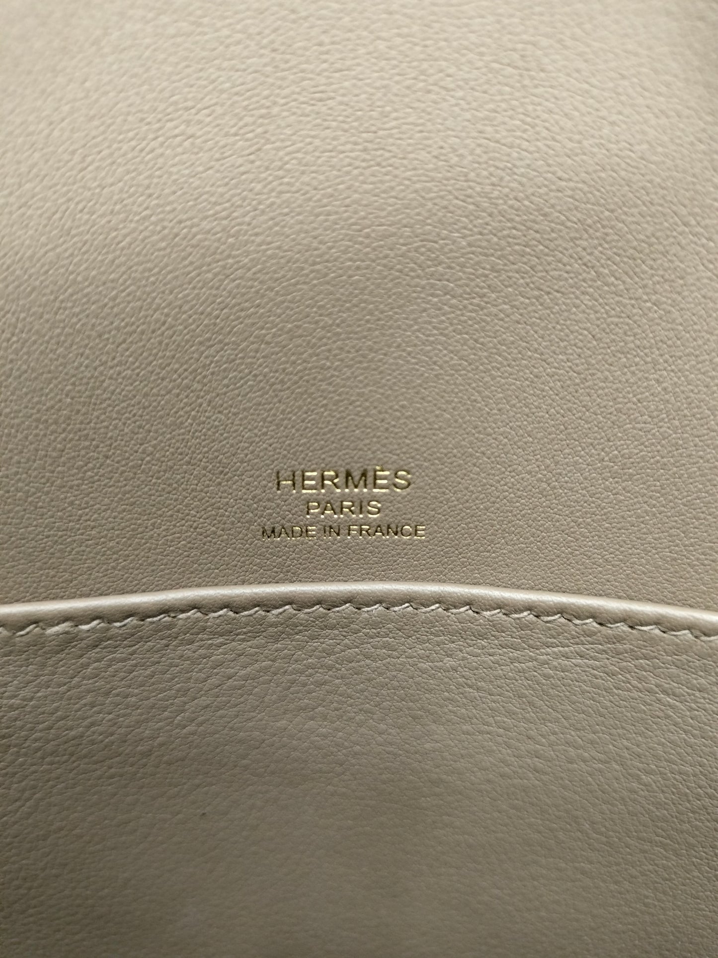 Hermes Geta Chevre Etoupe GHW #U