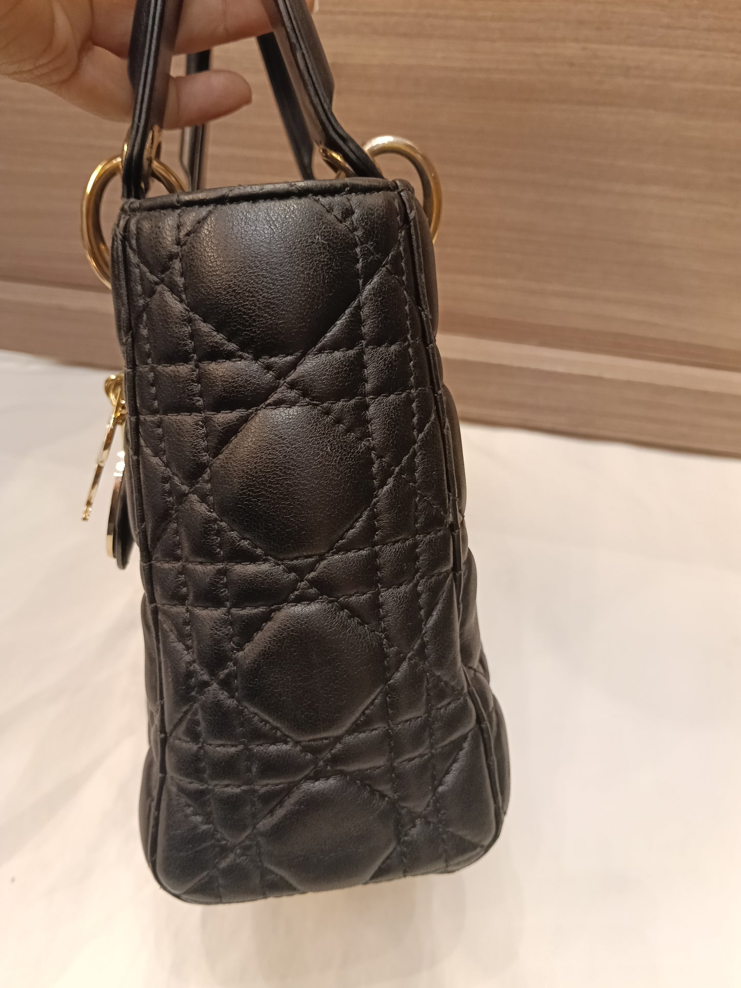 Lady Dior Small Lamb Black GHW 2019