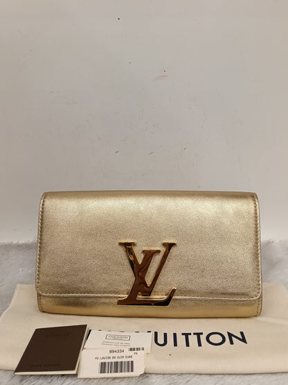 LV Pouch Louise EW Cuir Dore 2015