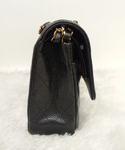 Chanel Medium Caviar Black GHW DF (CHIP)