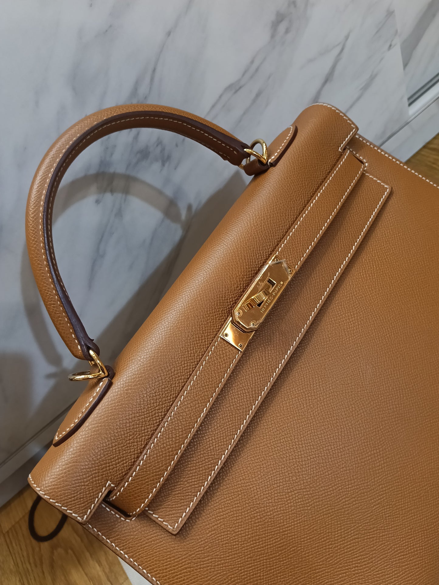 K32 Epsom Sellier Gold GHW #Q square