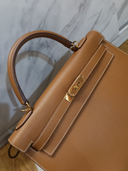 K32 Epsom Sellier Gold GHW #Q square
