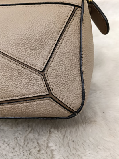 Loewe Puzzle Small Grained Sand Mink GHW 2020