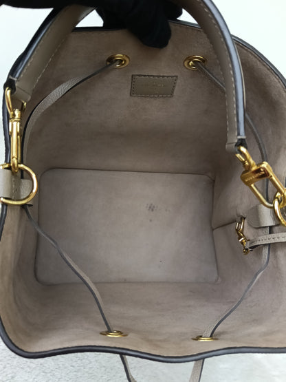 LV Neo Noe MM Monogram Empreinte Tourterelle Creme (CHIP)