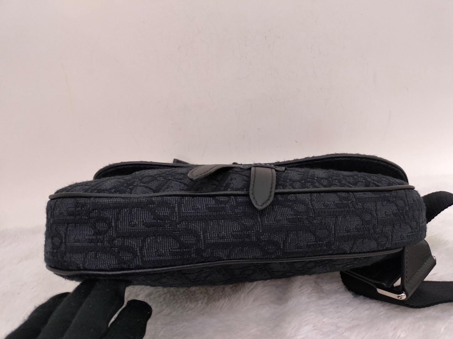 Dior Saddle Men Oblique Jacquard Black 2023