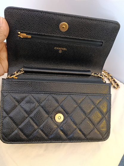 Chanel WOC Caviar Black GHW #29