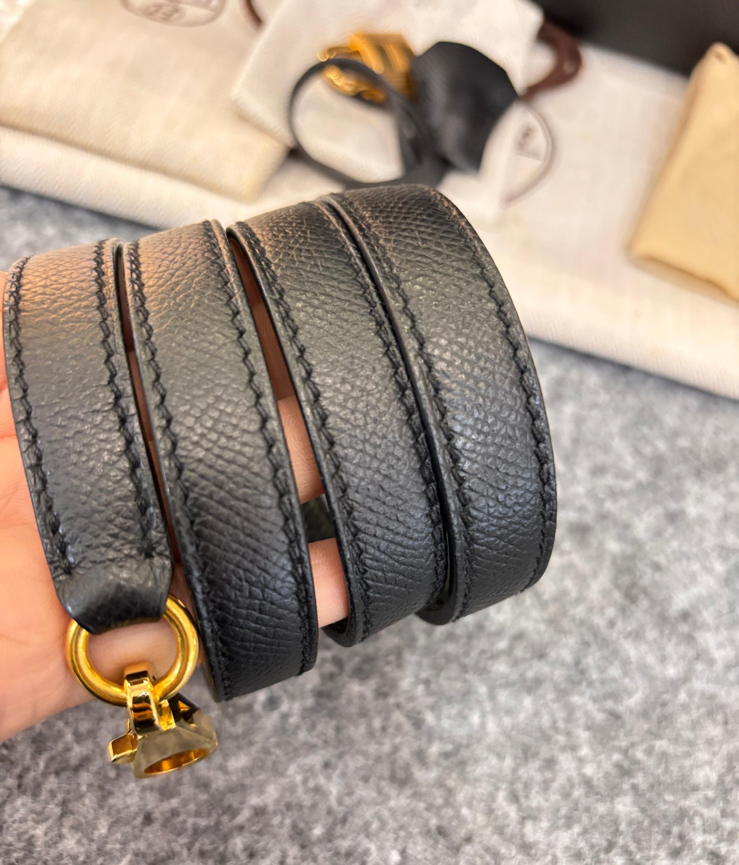 K32 Epsom Sellier Black GHW #A