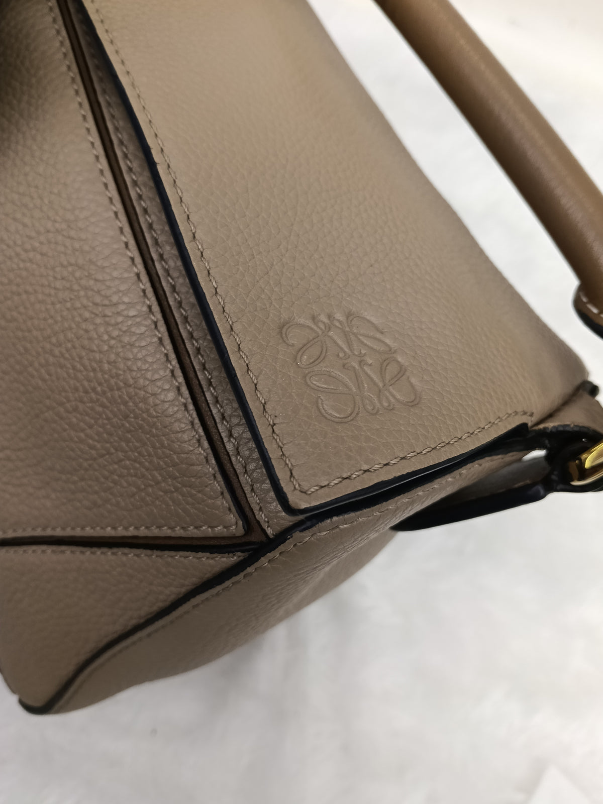 Loewe Puzzle Small Grained Sand Mink GHW 2019