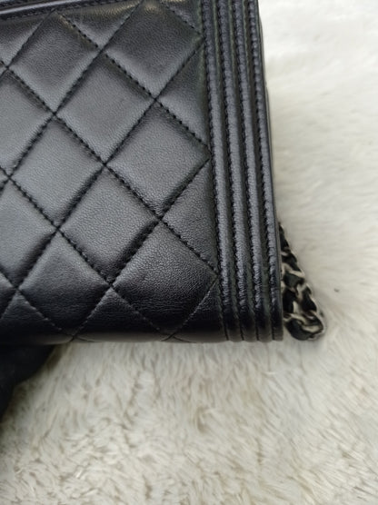 Chanel Boy WOC Lamb Black RHW #20