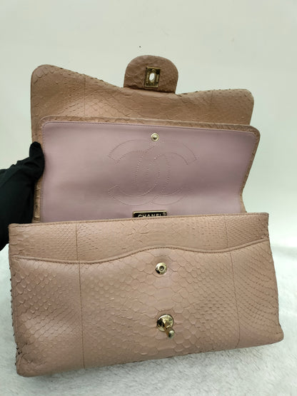 Chanel Jumbo Python Caramel GHW DF #18