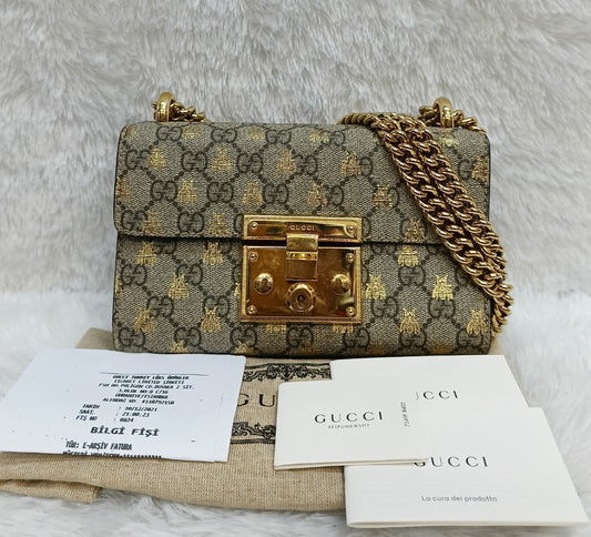 Gucci Padlock Small Bee GHW 2021