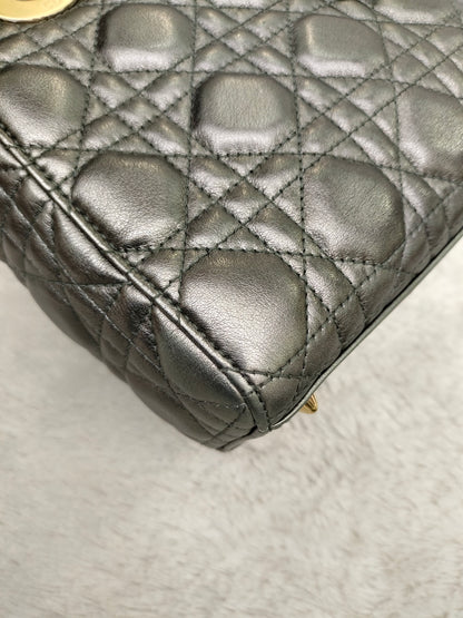 Lady Dior Small Gun Metal GHW 2019