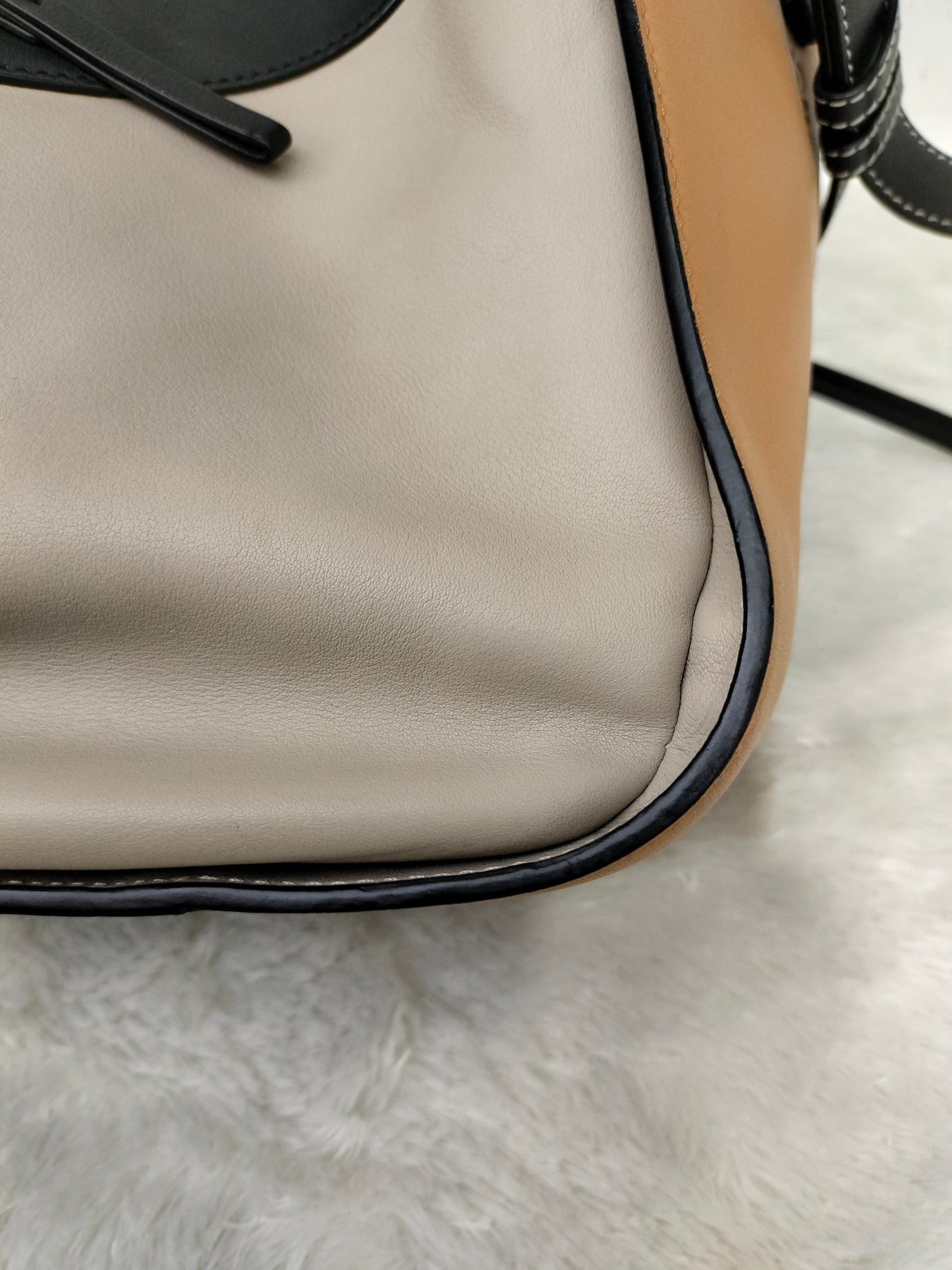 Loewe Hammock Small Beige Brown Black GHW 2018