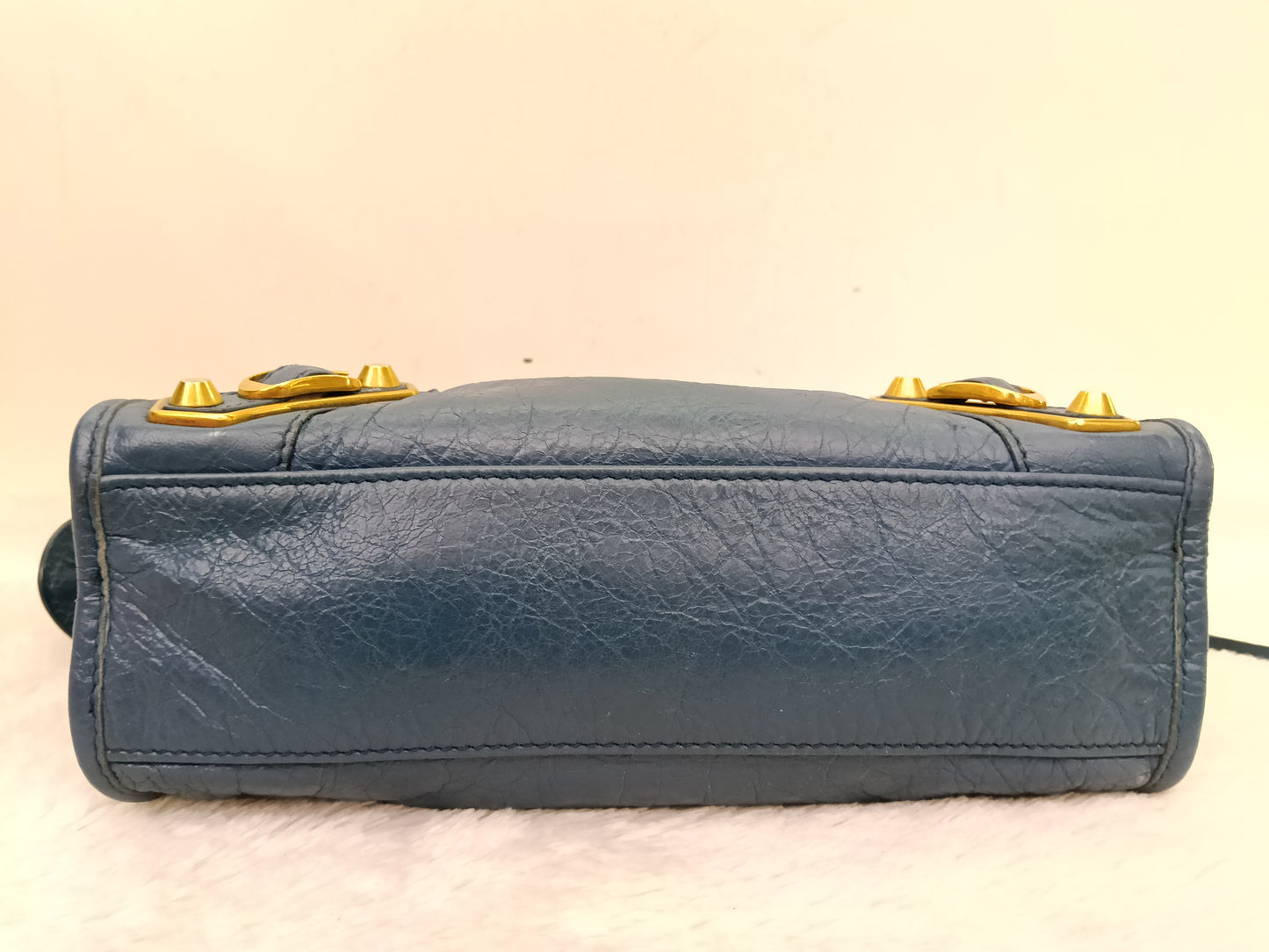 Balenciaga Mini City Edge Blue GHW 2017