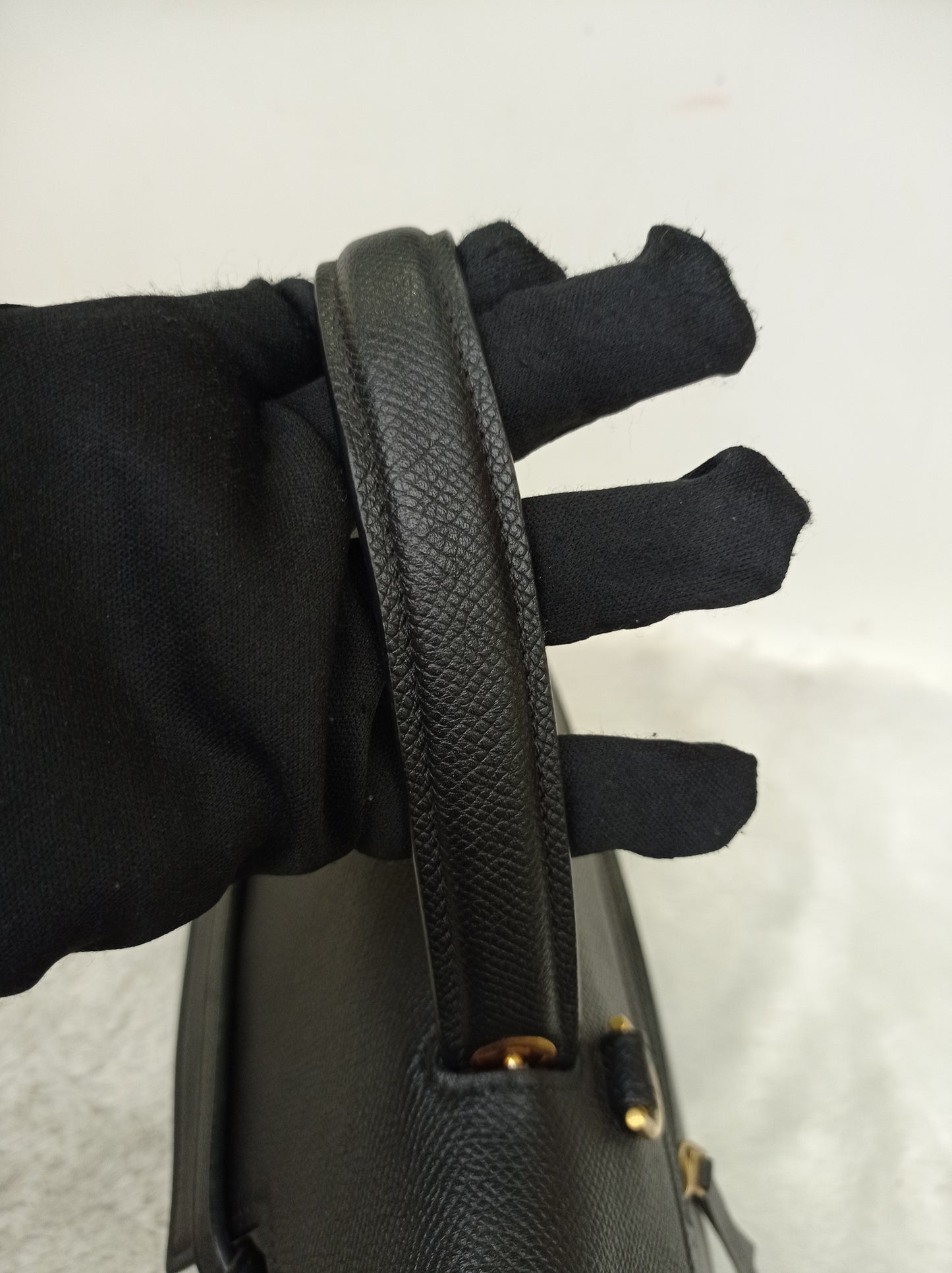 Celine Micro Belt Grained Black GHW 2017