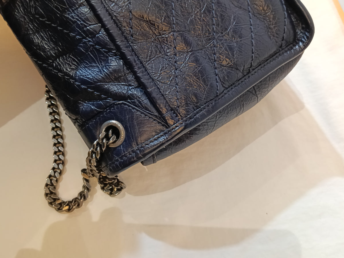 YsL Niki Baby Calfskin Navy RHW 2018