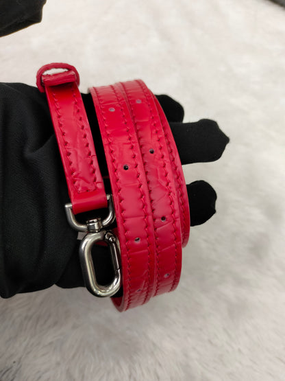 Balenciaga Hourglass Small Top Handle Croco Red SHW 2021