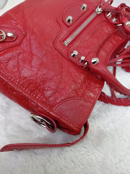 Balenciaga Small City Classic Red SHW