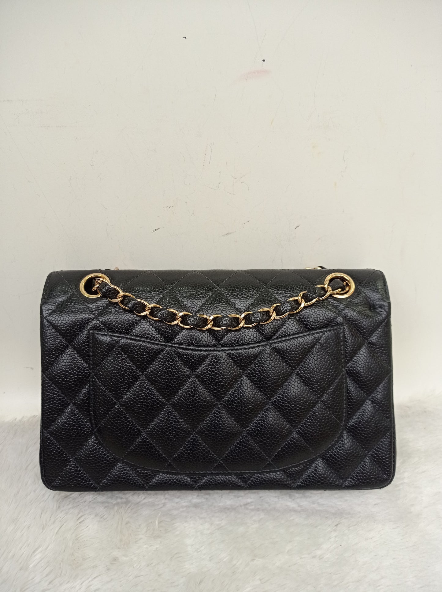 Chanel Small Caviar Black GHW DF #9