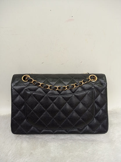 Chanel Small Caviar Black GHW DF #9