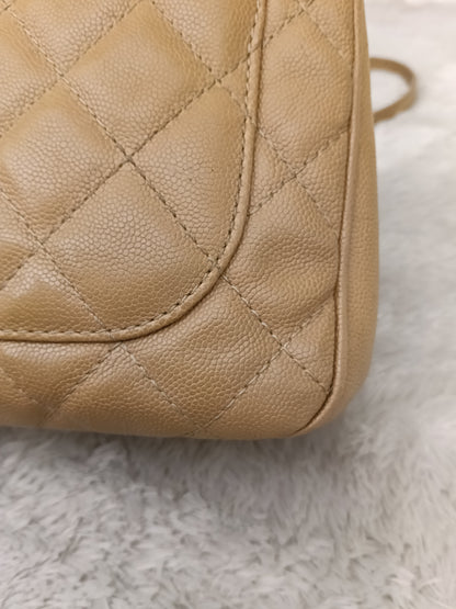 Chanel Medium Urban Companion Flap Caviar Beige SHW #25