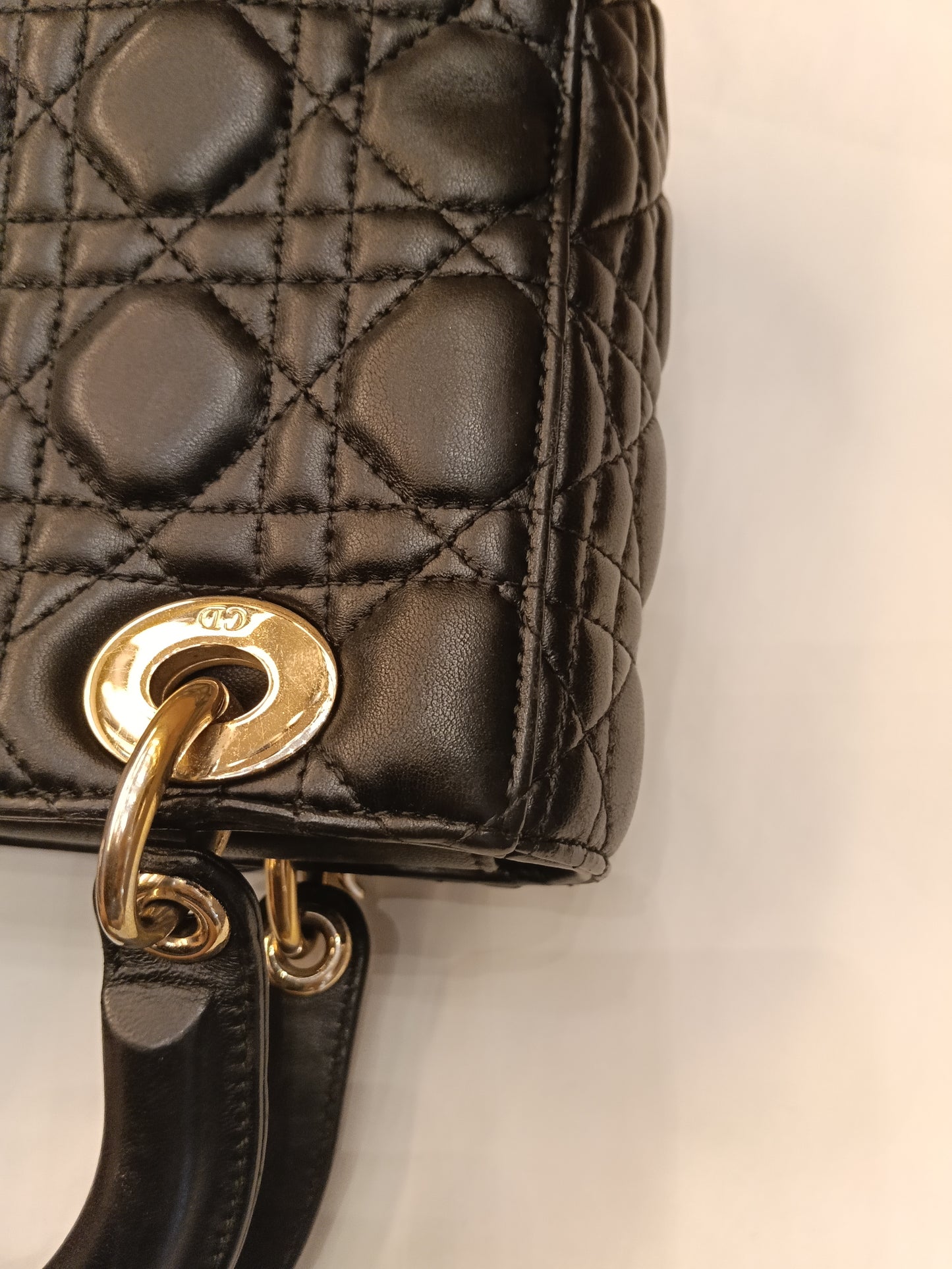 Lady Dior Small Lamb Black GHW 2019