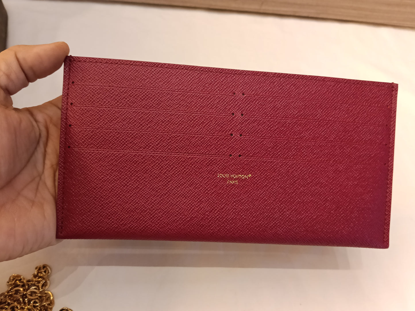 LV Pochette Felicie GM Monogram Fuchsia (CHIP)