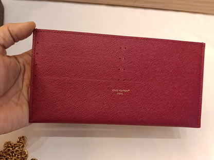 LV Pochette Felicie GM Monogram Fuchsia (CHIP)
