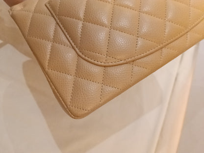 Chanel Small Caviar Beige GHW DF (CHIP)