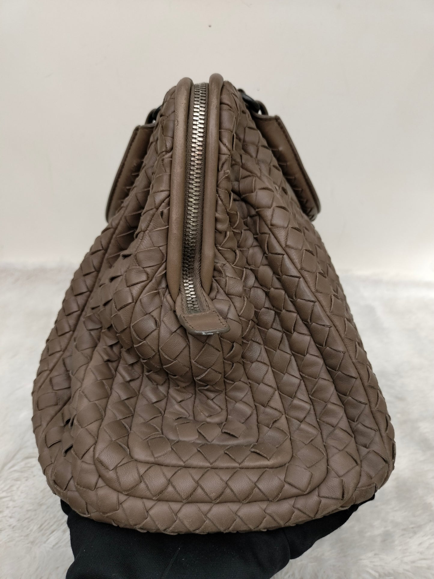 Bottega Veneta Intrecciato Doctor Bag Beige RHW 2008