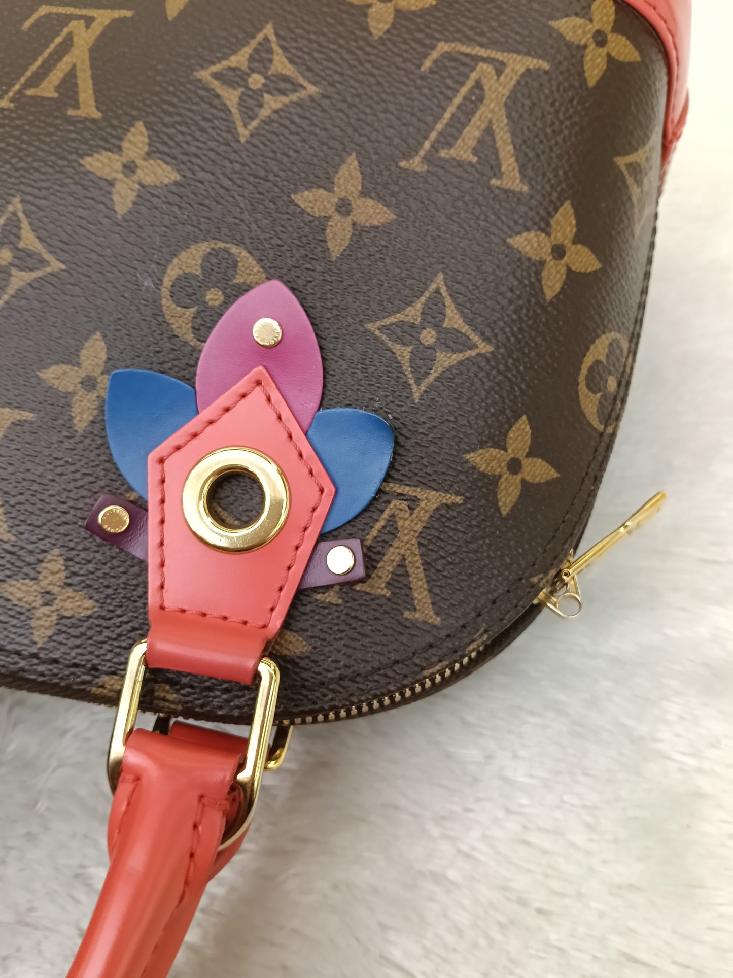 LV Alma BB Monogram Totem Flamingo 2015