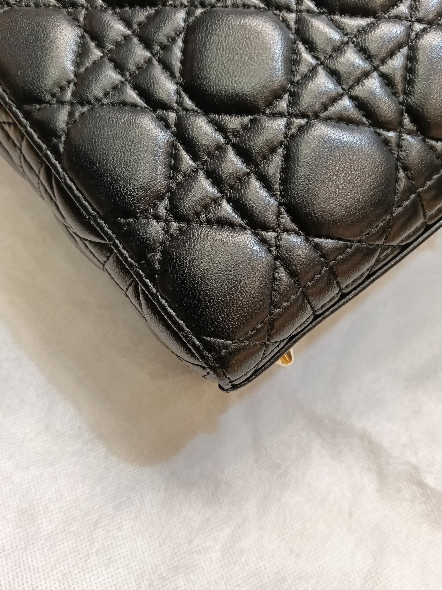 Lady Dior Small Lamb Black GHW 2018