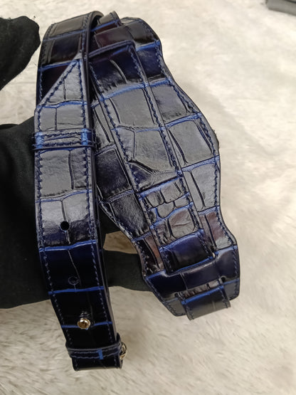 *NEW* Balenciaga Small City Edge Croco Blue SHW 2023