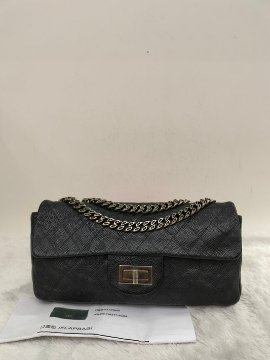 Chanel Medium Reissue Caviar Black Bijoux Chain RHW #11